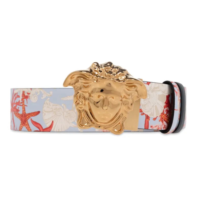 VERSACE Pattern Printed Double Sided Buckle Belt-0