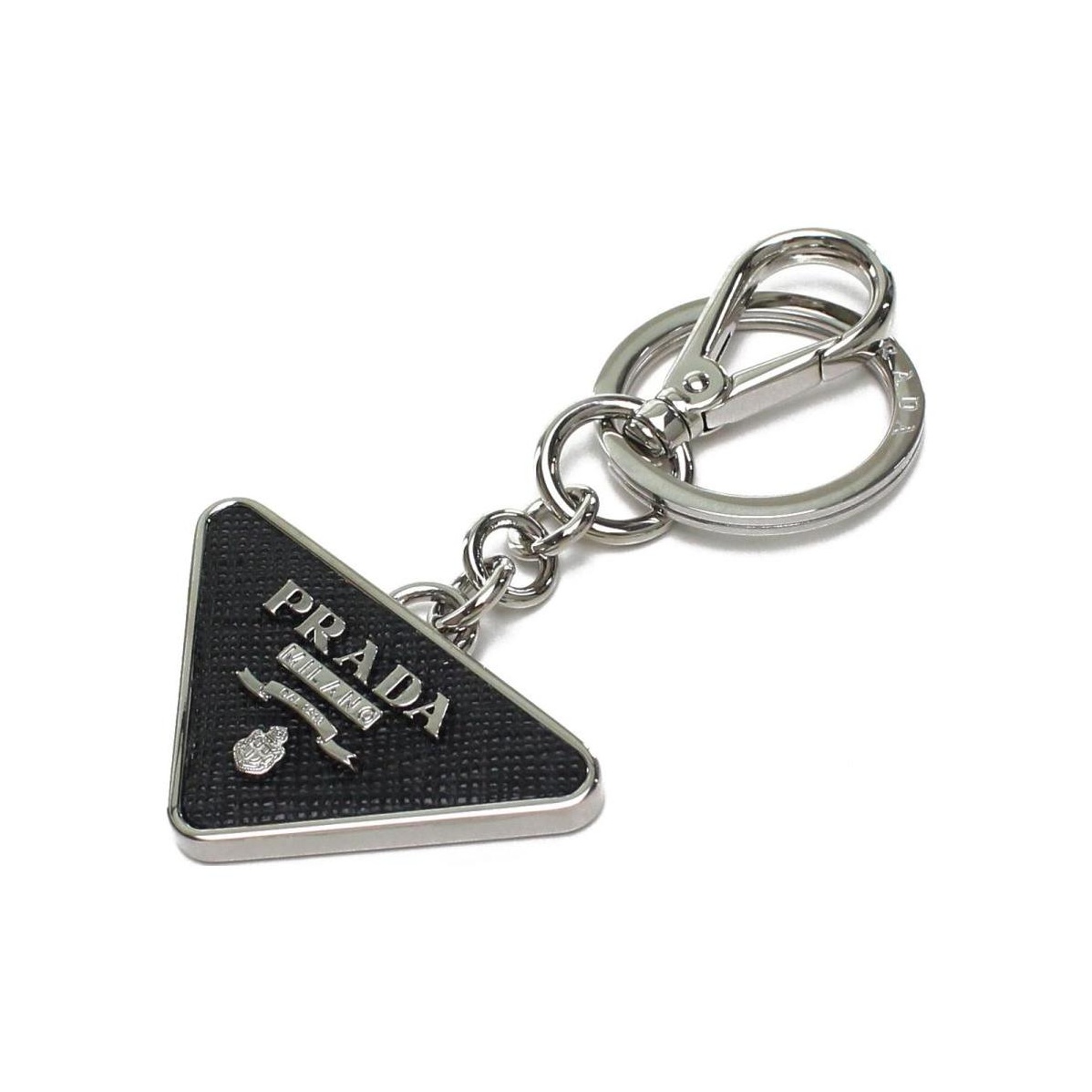 PRADA Keychain Unisex Black One Size