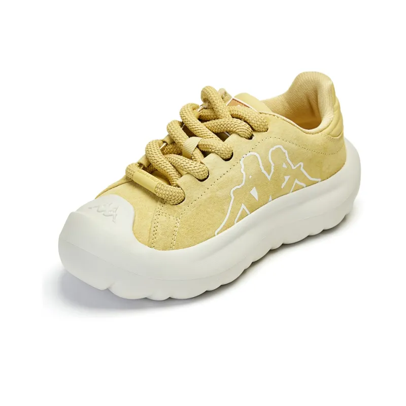 Kappa Wear resistant And Lightweight Low Top Casual Shoes Women's Yellow White-2