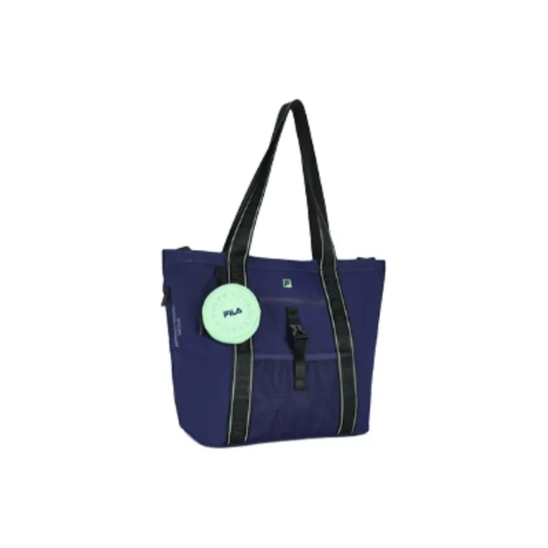 FILA Fabric Tote Bag Shopping Bag Handbag Shoulder Bag Unisex Dark Purple-2