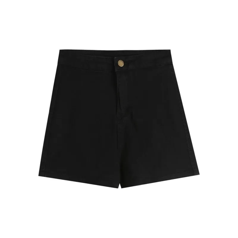 Shuhao Bai Denim Shorts Women's Black-2