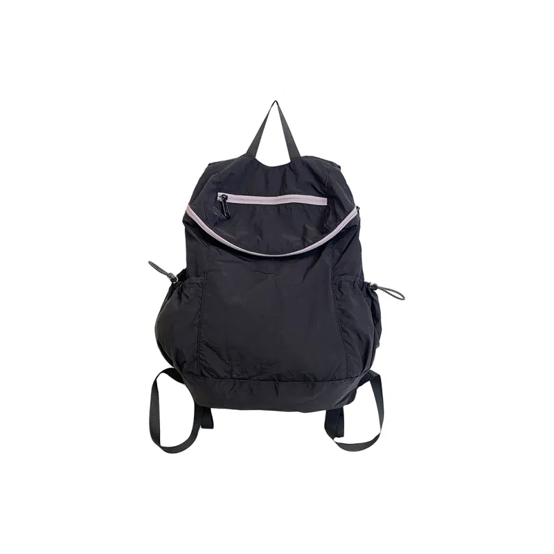 KAMLUI Nylon Backpacks Backpack Regular Unisex White/Black-9