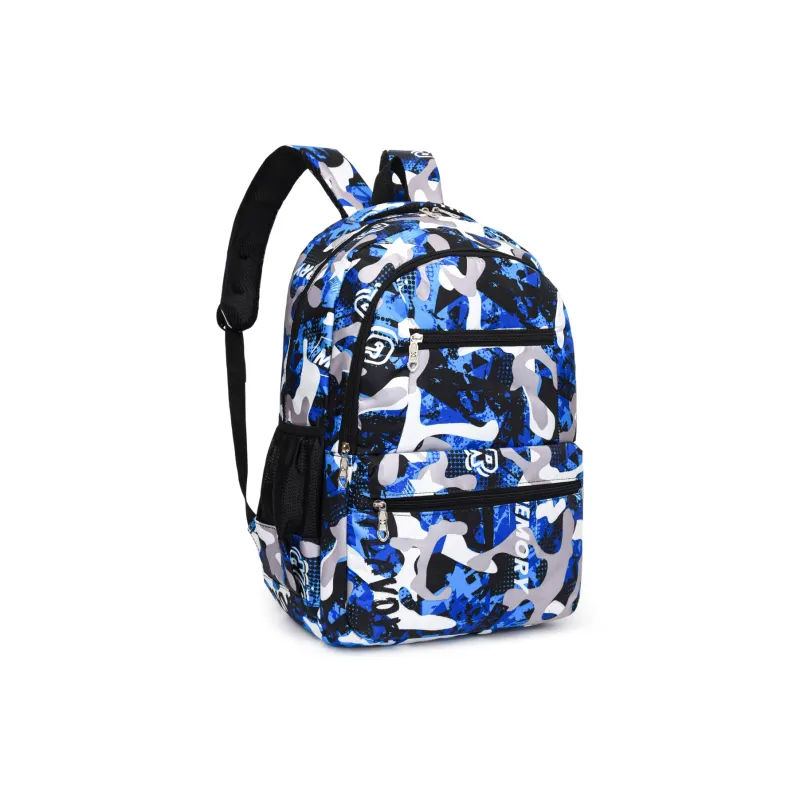 BAODIDAISHU Oxford Backpack Laptop Bag Backpack Unisex Black/Orange/Green/Blue-14