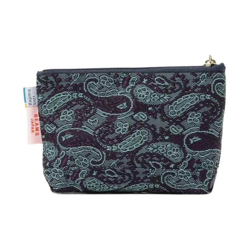 Beams Takada Orimono X Beams Japan Polyethylene Clutch Women's Blue/Pink/Black/Checkered Yellow/Brown-9