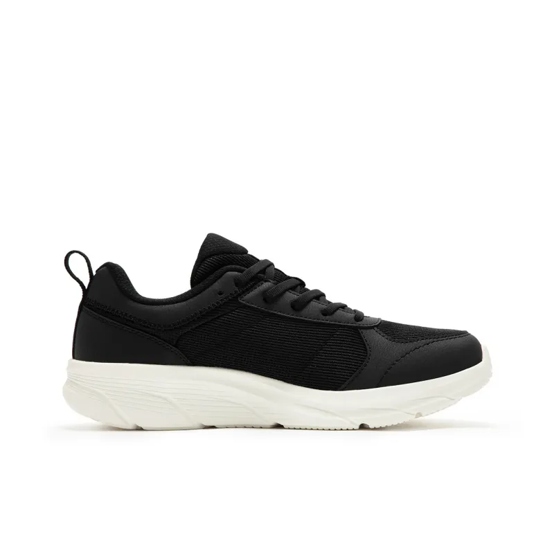 361° Cushioning Abrasion Resistant Breathable Low Top Casual Running Shoes Men's Black White-1