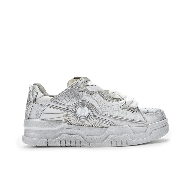 U.T.B Horizon001 Trailblazer Series Wear resistant And Lightweight Low Top Skateboard Shoes Unisex Smoke Gray Silver-2