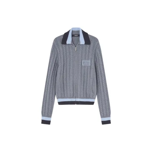 VERSACE Knitwear Men Light Gray