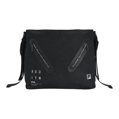 FILA Fabric Shoulder Bag Crossbody Bag Extra Small Unisex Black