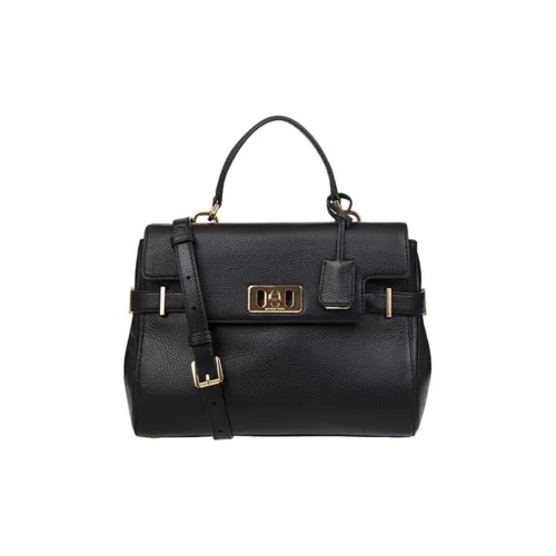 MICHAEL KORS Karson Leather Handbag Shoulder Bag Crossbody Bag Women's Black