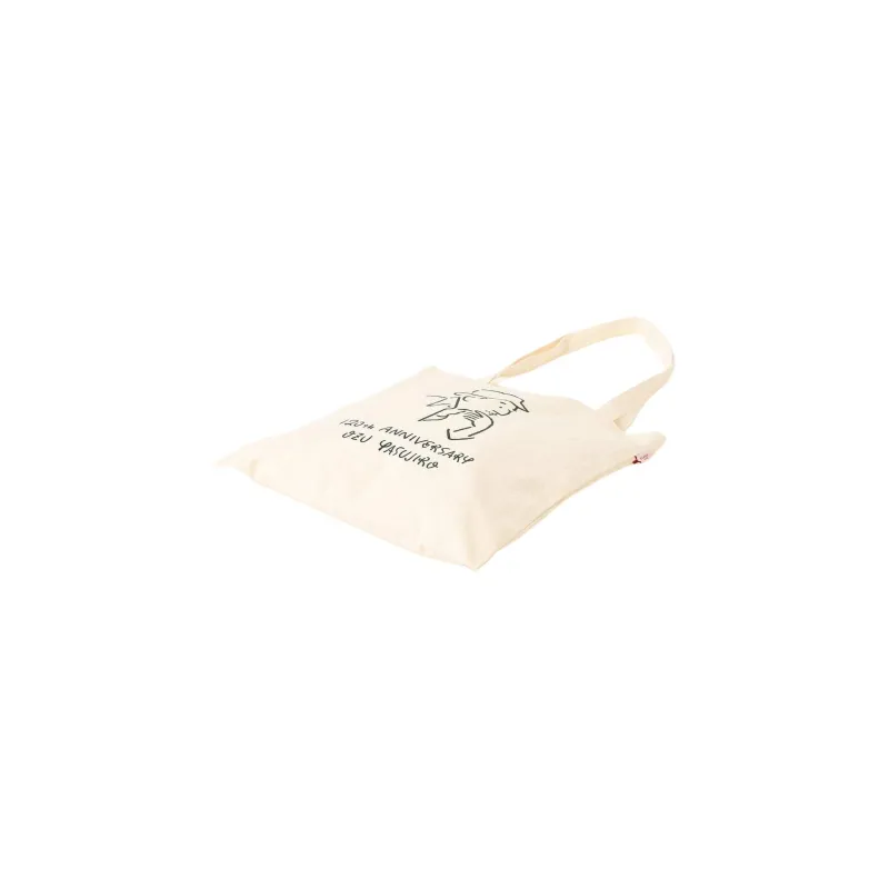 Beams × BEAMS JAPAN Collaboration 100% Cotton Tote Bag, Shopping Bag, Handbag Men's White/Gray-2