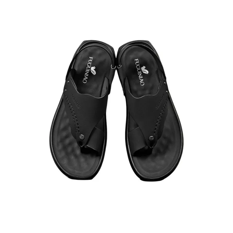 Rich birds Beach Sandals Men Brown/Black-5