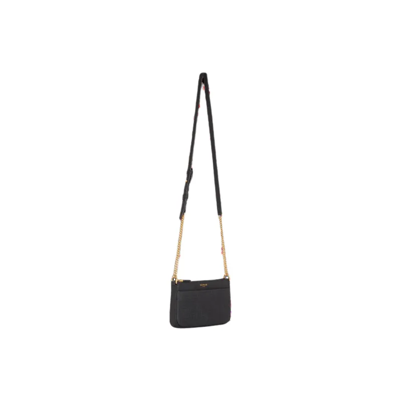 BALMAIN Grain Calfskin Crossbody Bag, Shoulder Bag Women's Black-1