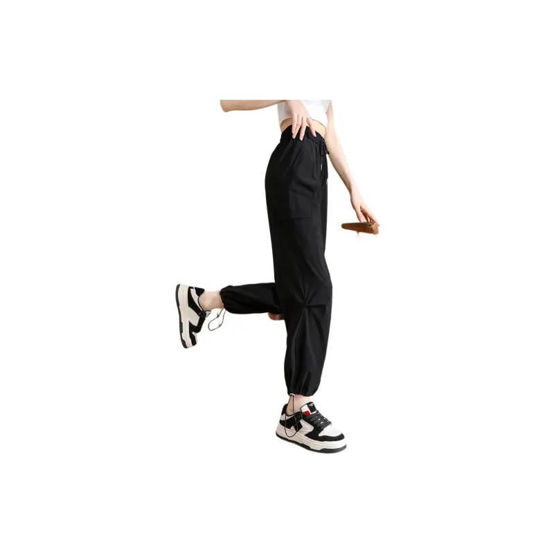 TERRE BLEUE Cargo Pants Women's Black-2