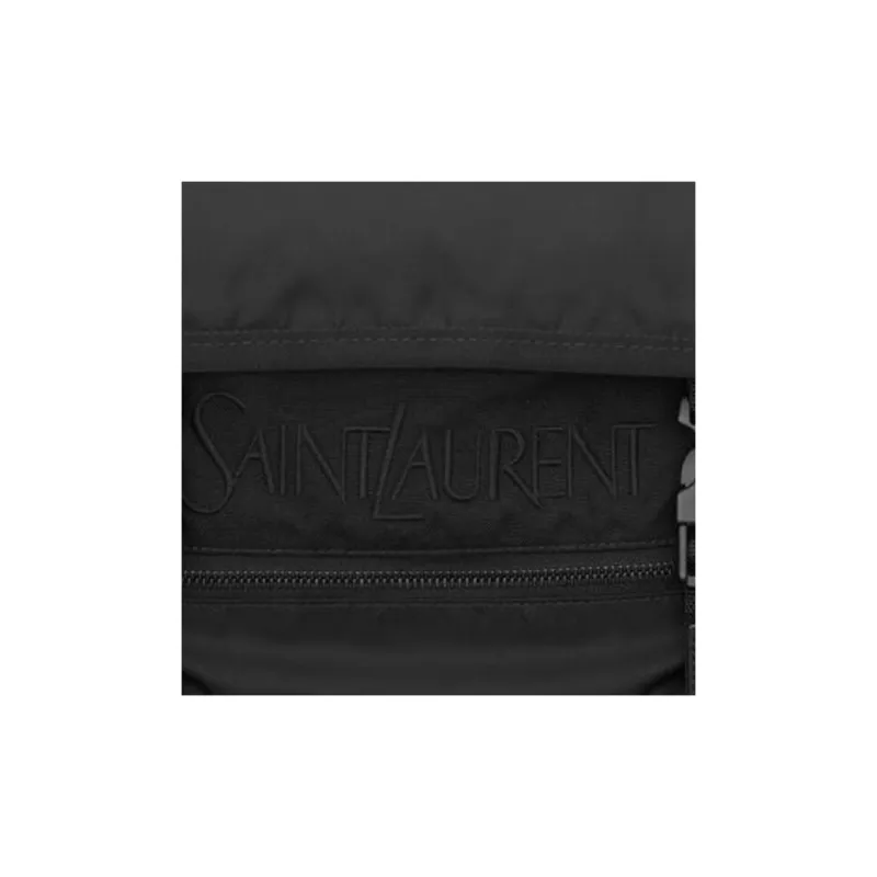 SAINT LAURENT Fabric With Cow Leather And Sheepskin Crossbody Bag Men's Black-1