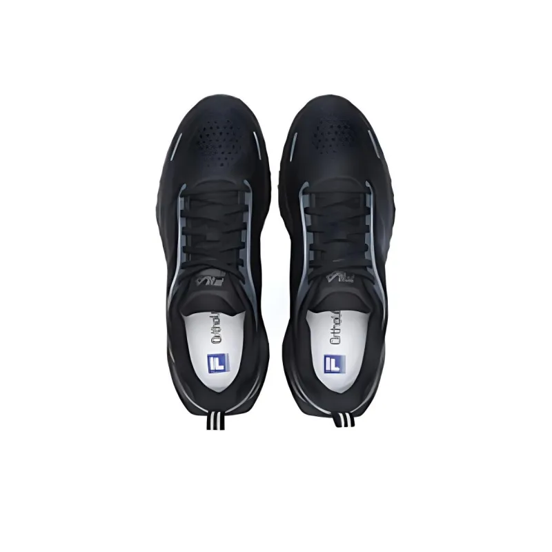 FILA ENERGY 2 Cushioning Wear Resistant Low Top Running Shoes Men's Black-2