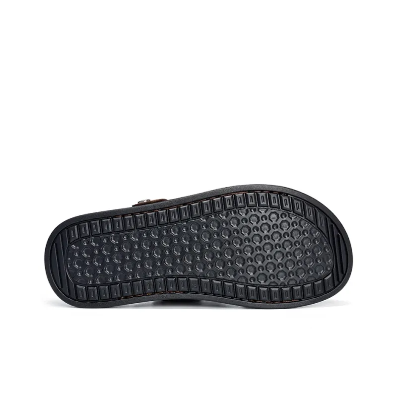 Satchi Beach Sandals Men's Brown-7