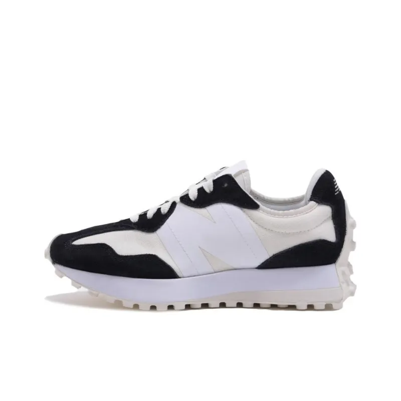 New Balance NB 327 Anti Slip Wear Resistant Low Top Casual Shoes Women's Beige White Black-0
