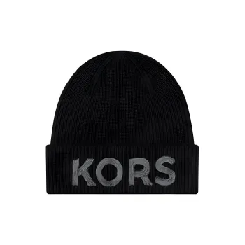 MICHAEL KORS Polyester Beanies Unisex Black/Gray