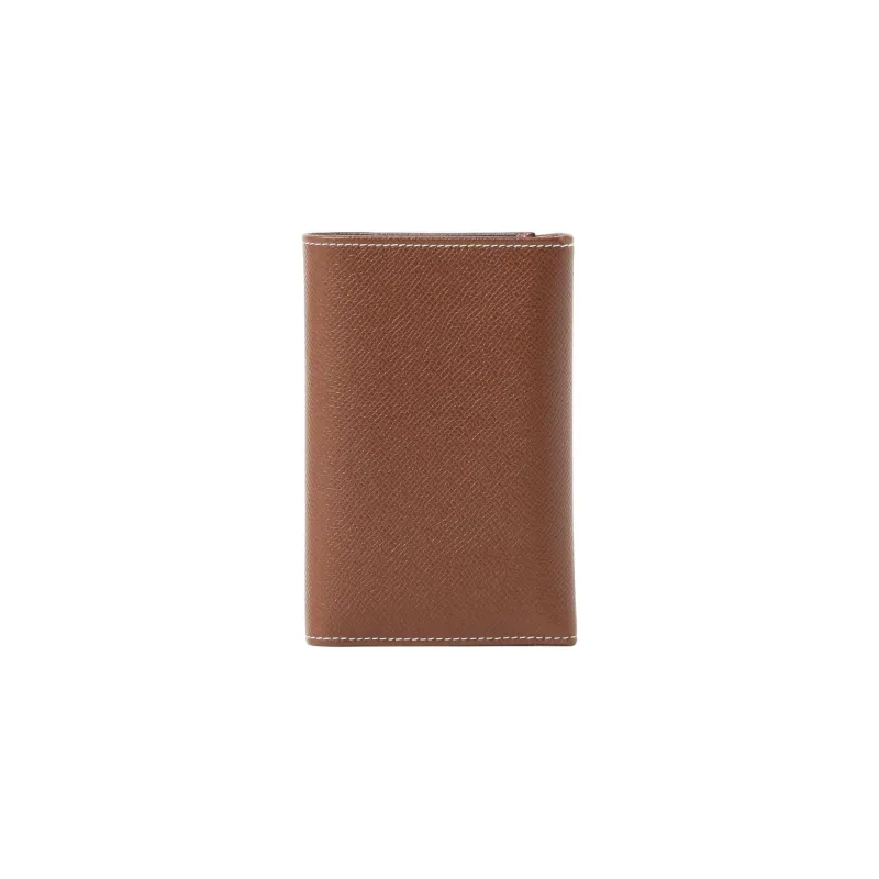 Beams Bridle Collaboration Calfskin Wallet Men's Black/Brown/Marine Blue-5