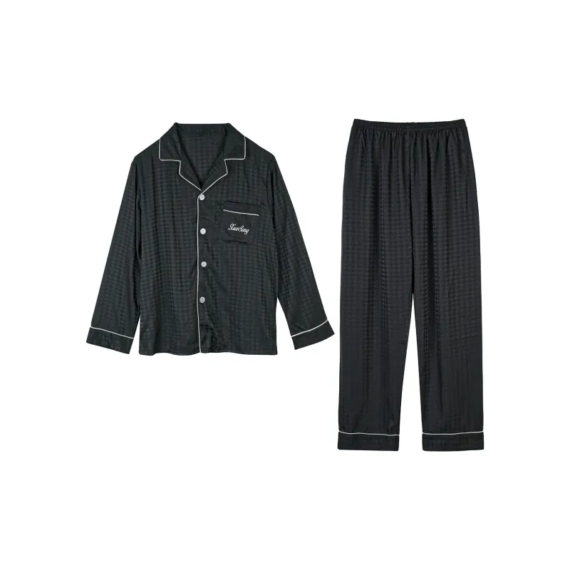 Flowers In Water Pajama Set Men's-0