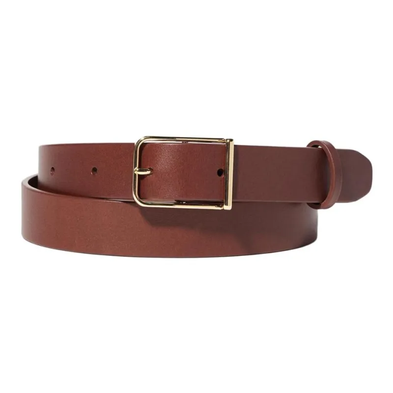 UNIQLO Plain Style Cow Leather Leather Belts Women's Multicolor Width: 2.4cm-2