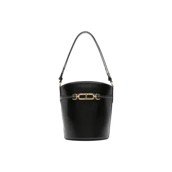 TOM FORD Calfskin Bucket Bag, Handbag, Shoulder Bag Women's Black