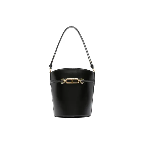 TOM FORD Calfskin Bucket Bag, Handbag, Shoulder Bag Women's Black