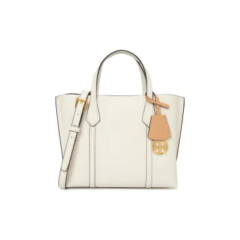 TORY BURCH Perry Triple Compartment Small Tote New Ivory