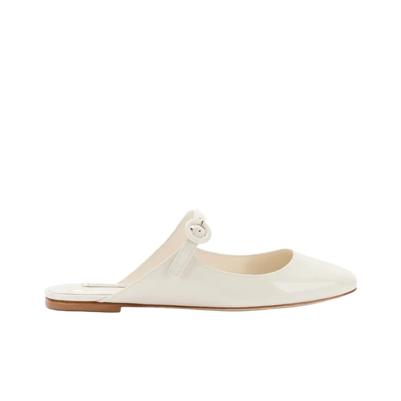 Larroude Slip-Resistant Wrap-toe Slippers Women's Ecru-1