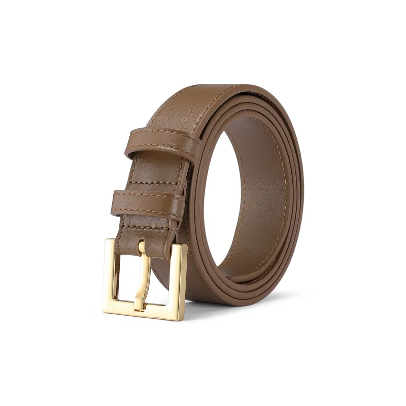 JAGUAR Elegant And Trendy Coordination Cow Leather Leather Belts Women's 2.8cm-1
