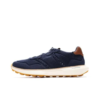 COLE HAAN Cushioned Slip Resistant Abrasion Resistant Breathable Low Top Casual Shoes Men's Navy Blue