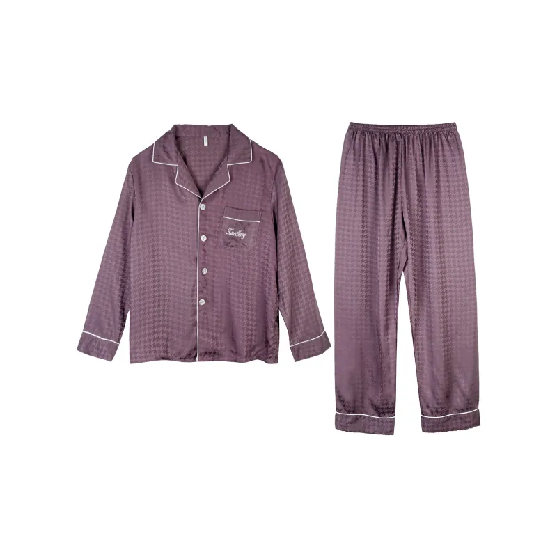 Flowers In Water Pajama Set Men's-4