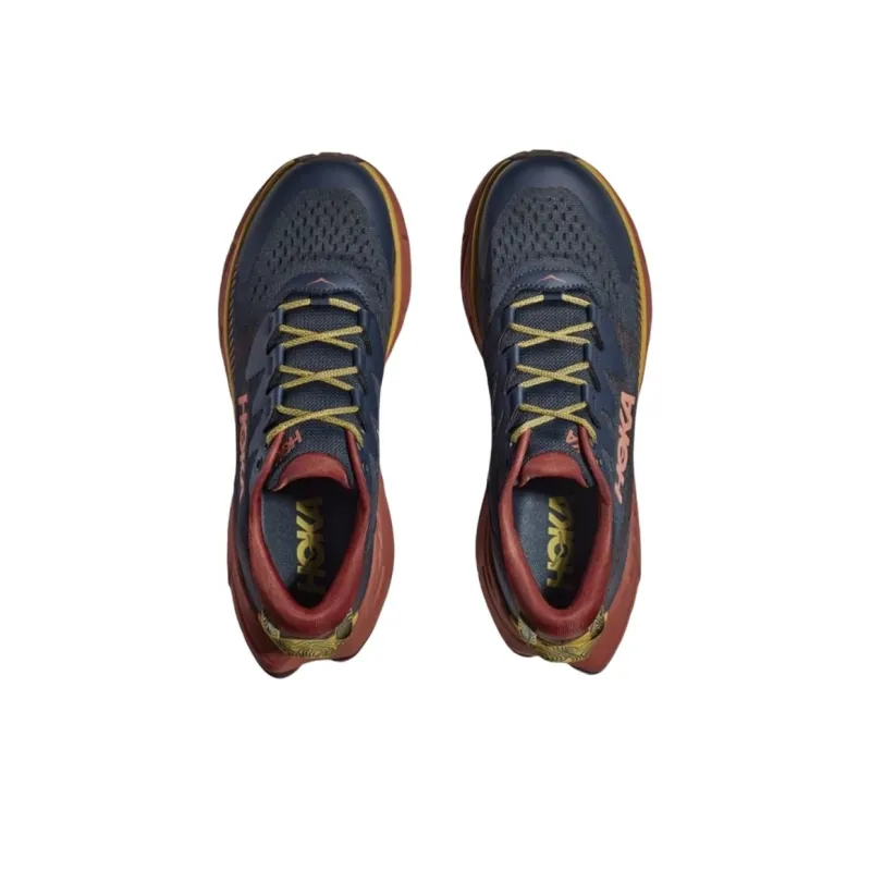 HOKA ONE ONE SKY  Float X Low Top Outdoor Shoes Men's Blue Red-3