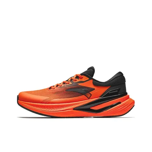 Anta Cushioning Low-Top Running Shoes Men's Orange Black