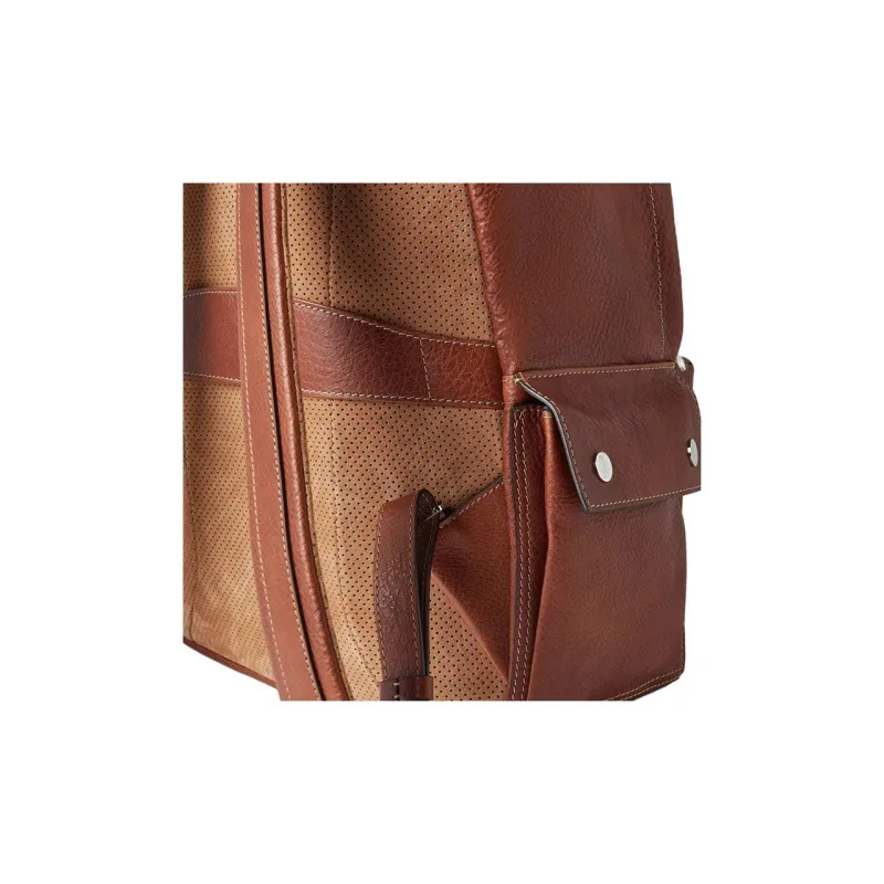 Brunello Cucinelli Grained Calfskin Backpack Men's Brown-3