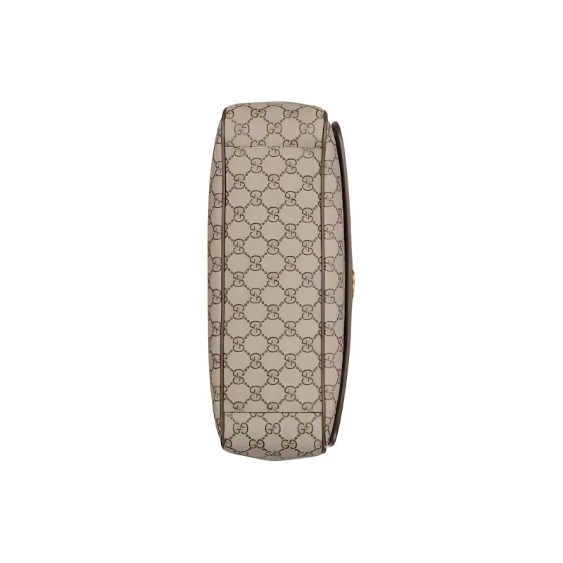 GUCCI Ophidia Canvas With Leather Shoulder Bag, Crossbody Bag Tubas Men's Beige & Ebony-4