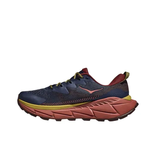 HOKA ONE ONE SKY Outdoor Shoes Men Low-Top Blue/Red