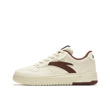 Anta Lightweight Height Increasing Low-Top Skateboard Shoes Men's White Brown