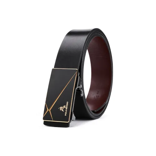 POLOMEISDO Fashion Genuine Leather Automatic Inward Curling Hair Belt High End Brand Belt Men's Width 3.5cm