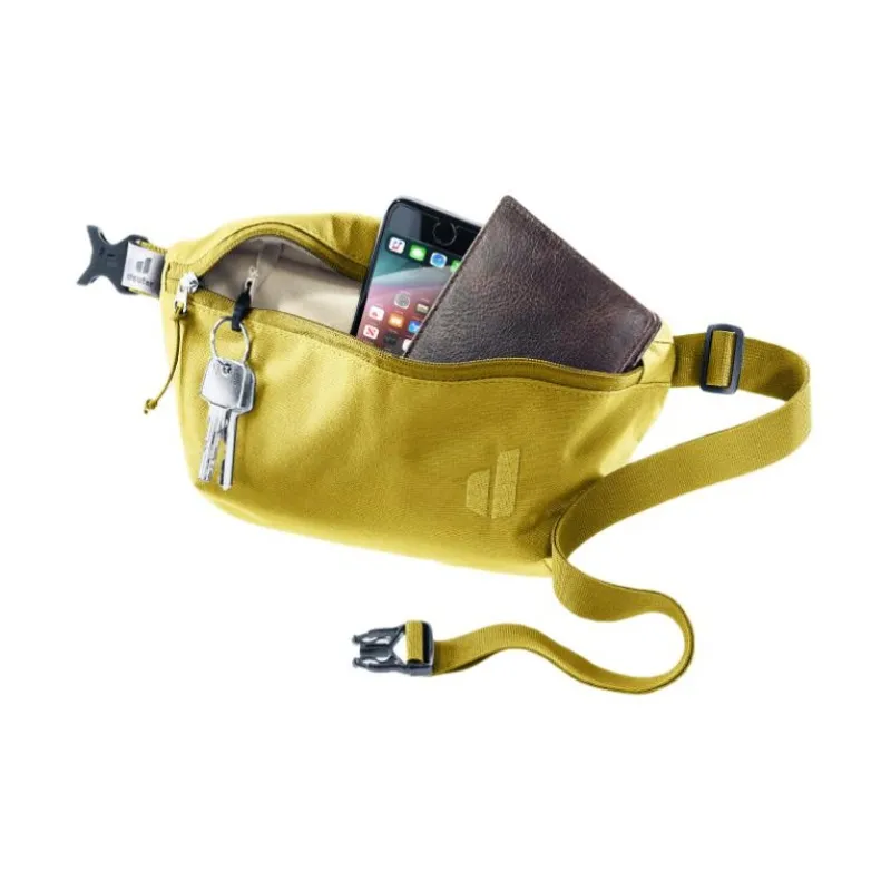 DEUTER Recycled Polyester Crossbody Fanny Pack Unisex Ginger Yellow-2