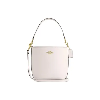 COACH City Leather Bucket Bag Portable Crossbody Bag Shoulder Bag Women's White