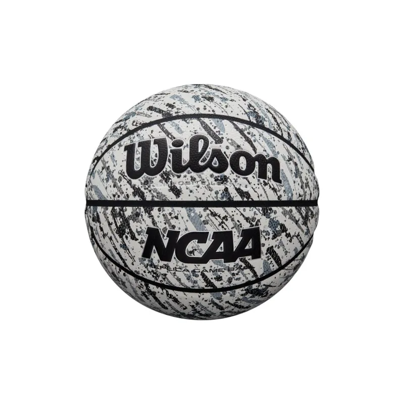 Wilson NCAA Synthetic Leather Basketball Black White Size 7 Training Unisex-0