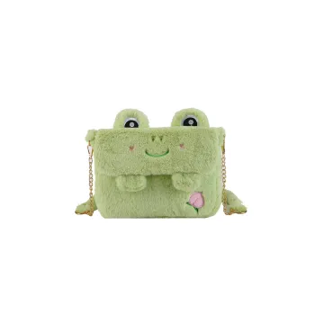 Barang Bear Plush Shoulder Bag Crossbody Bag Regular Women's Green/White/Brown/Beige