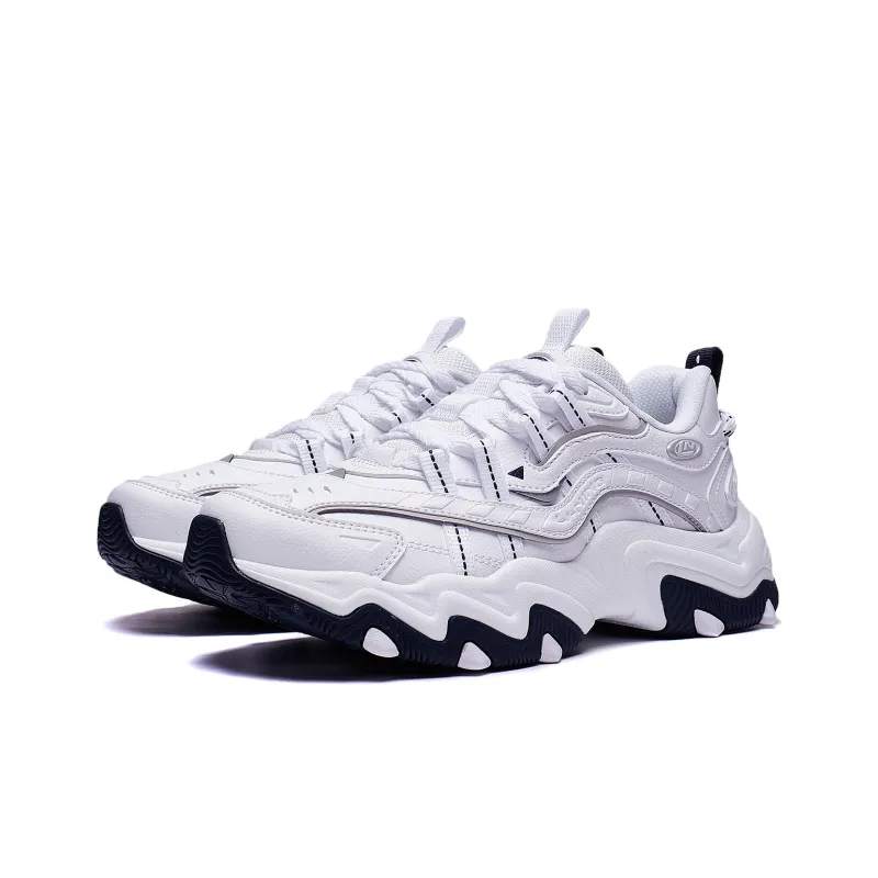 LiNing Cat's Claw Lite 2 Anti Slip Wear Resistant Low Top Chunky Sneakers Women's Standard White-2