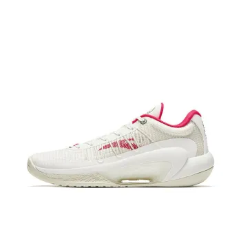 Anta 3 Point Rain Lite V2 Cushioning Low Top Basketball Shoes Men's White Red