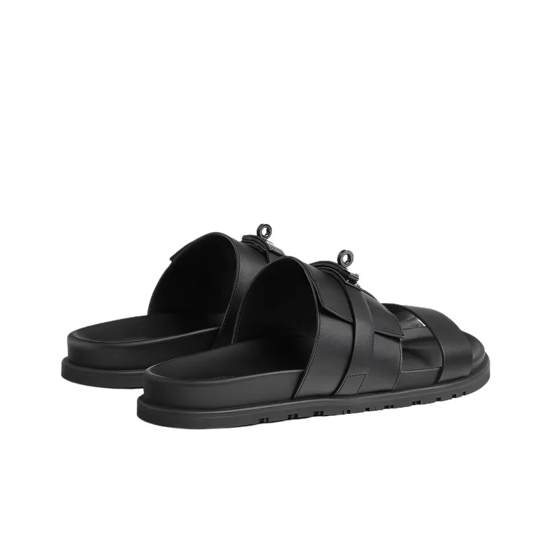 HERMES Quick Dry Slide Slippers Men's Black-3