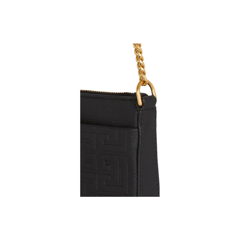 BALMAIN Grain Calfskin Crossbody Bag, Shoulder Bag Women's Black-4
