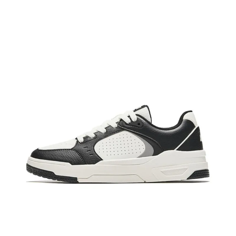 Anta 982GZ Slip Resistant Low Top Skateboard Shoes Women's White Black-0