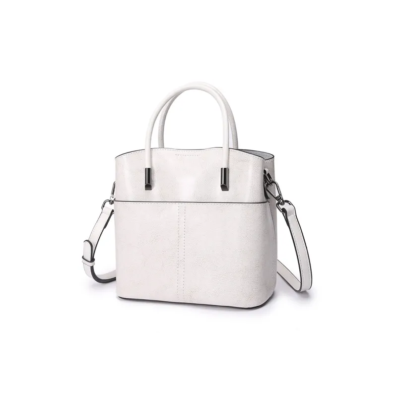 TTaG．baG Cow Leather Shoulder Bag, Crossbody Bag, Handbag Women's Sunset Yellow/Coffee/Jasper/Black/White-13