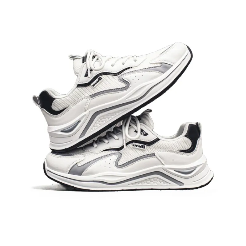 Meiretu Slip Resistant, Breathable, Lightweight Low Top Casual Running Shoes Men's-2